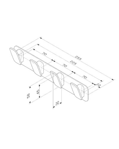 Вешалка для полотенец AM.PM Inspire 2.0 A50A35900 Хром