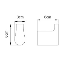 Крючок WasserKRAFT Aisch K-5923 Золото матовое