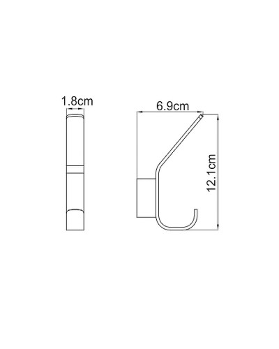 Крючок WasserKRAFT Sauer K-7923 Золото