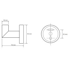 Крючок Bemeta Omega 104206022 Хром
