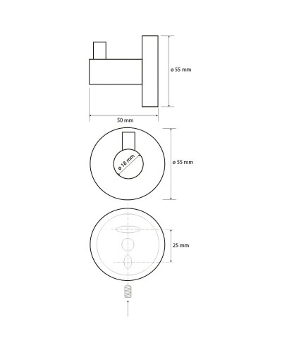 Крючок для полотенец Bemeta Neo 104106025 Нержавеющая сталь