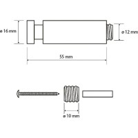 Крючок для полотенец Bemeta Neo 104106165 Нержавеющая сталь