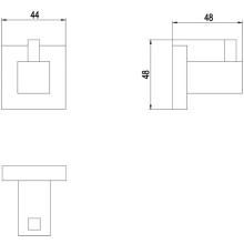 Крючок Timo Selene 17011/17 Золото матовое
