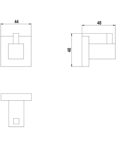 Крючок Timo Selene 17011/17 Золото матовое