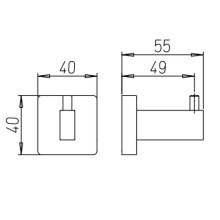 Крючок Paini Dax-R 84CR011 Хром