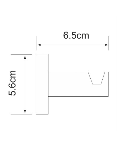 Крючок WasserKRAFT Isen K-4023 Хром
