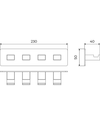 Вешалка для полотенец Timo Selene 17015/17 Золото матовое