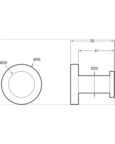 Крючок Jacob Delafon Eo E77826-CP