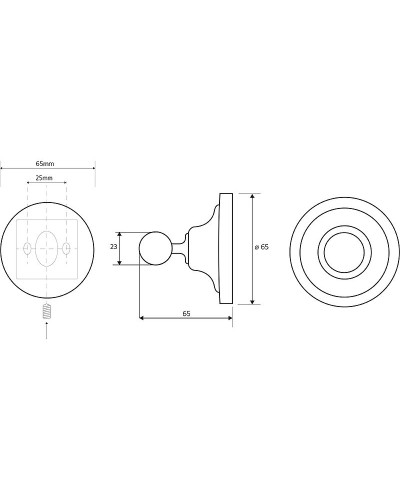 Крючок Bemeta Retro Gold and Сhrom 144206138 Золото Хром
