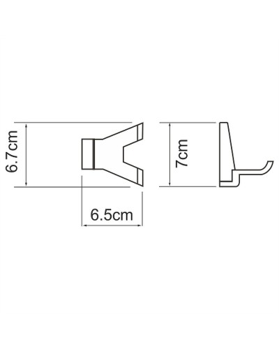 Двойной крючок WasserKRAFT Abens K-3223D Черный матовый