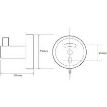 Крючок Bemeta Amber 155106022 Медное золото матовое
