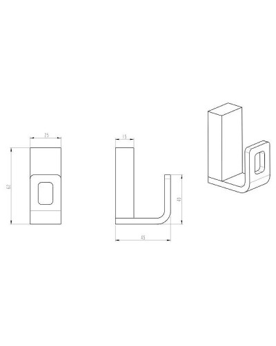 Крючок Boheme Q 10946-MW Белый матовый