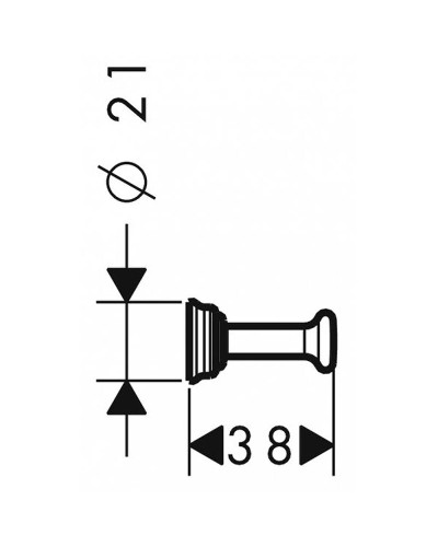 Крючок Axor Montreux 42137000 Хром