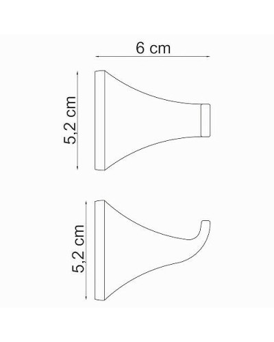 Крючок WasserKRAFT Wern K-2523 Хром