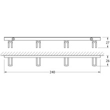 Планка с крючками FBS Ryna RYN 032