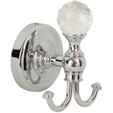 Двойной крючок Migliore Amerida 16582 Хром с кристаллом Swarovski