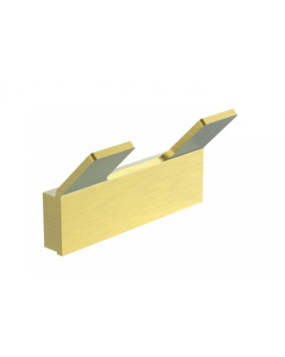 Двойной крючок для ванной WONZON & WOGHAND, Брашированное золото (WW-8325-BG)