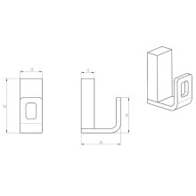 Крючок Boheme Q 10946-SGM Оружейная сталь глянцевая