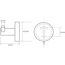 Двойной крючок Bemeta Sablo 160106032 Золото матовое
