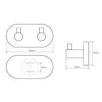 Вешалка для полотенец Bemeta Dark 104405200 Черный матовый