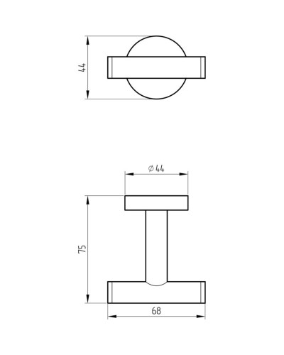 Двойной крючок Migliore Fortis 31762 Черный матовый