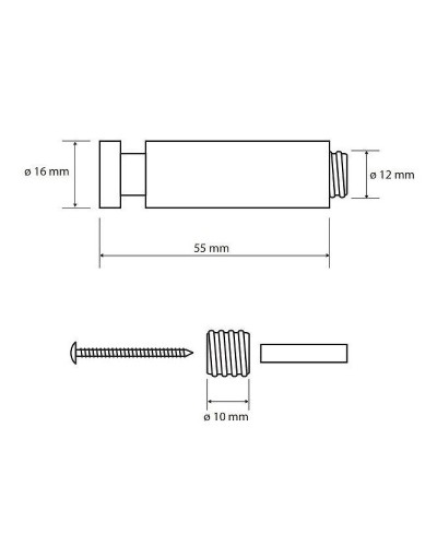 Крючок Bemeta Dark 104506080 Черный матовый