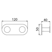 Вешалка для полотенец Timo Saona 13014/18 Черное золото