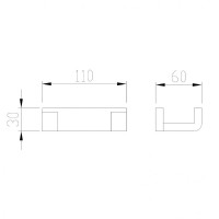 Двойной крючок Abber Westen AA1750 Хром