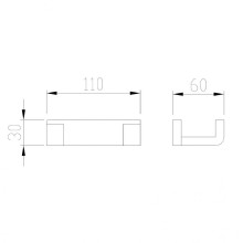 Двойной крючок Abber Westen AA1750 Хром