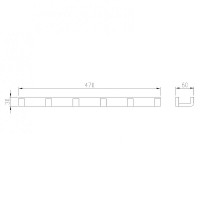 Вешалка для полотенец Abber Westen AA1752B Черная матовая