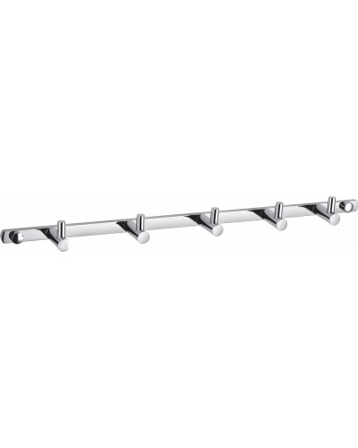 Вешалка с 5 крючками для ванной WONZON & WOGHAND, Хром (WW-9380-5)