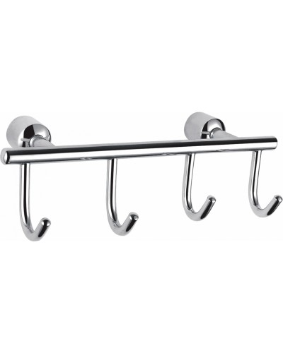Вешалка с 4 крючками для ванной WONZON & WOGHAND, Хром (WW-9382-4)