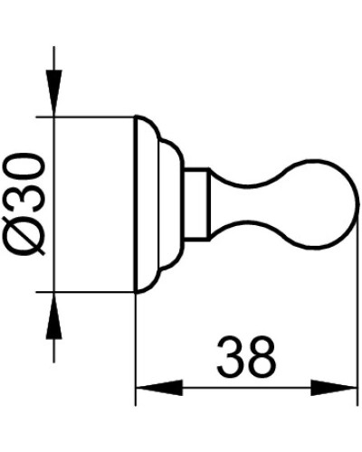 Крючок KEUCO Astor 02114010000