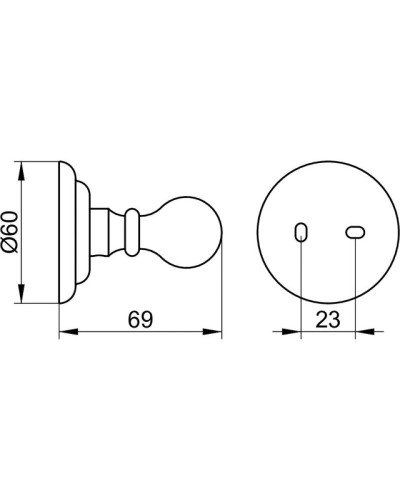 Крючок KEUCO Astor 02116010000