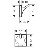 Крючок Axor Starck Organic 42737000