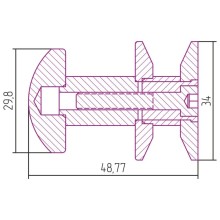 Крючок состаренная бронза Сунержа Сфера 05-2010-0001