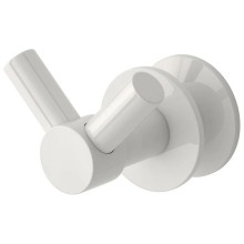 Крючок двойной белый глянец Сунержа Виктория 12-2010-0002