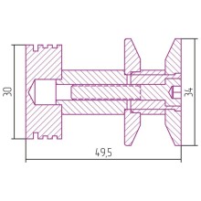 Крючок сатин Сунержа Каньон 071-2010-0003