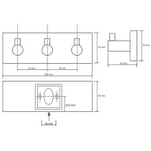 Вешалка для полотенец Bemeta Beta 132405232 Хром