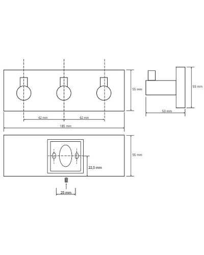 Вешалка для полотенец Bemeta Beta 132405232 Хром