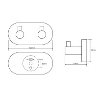 Вешалка для полотенец Bemeta Omega 104405202 Хром