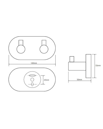 Вешалка для полотенец Bemeta Omega 104405202 Хром