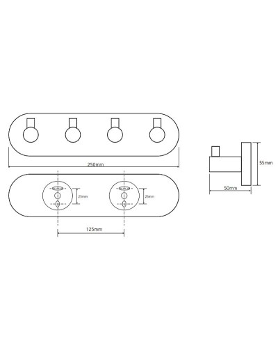 Вешалка для полотенец Bemeta Omega 104405212 Хром
