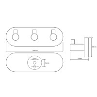 Вешалка для полотенец Bemeta Omega 104405232 Хром