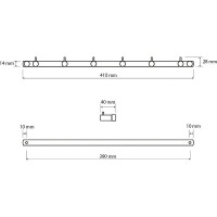 Вешалка для полотенец Bemeta Neo 104606115 Нержавеющая сталь
