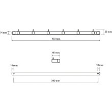 Вешалка для полотенец Bemeta Neo 104606115 Нержавеющая сталь