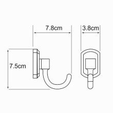 Крючок WasserKRAFT Oder K-3023 Хром