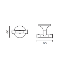 Крючок AltroBagno Corposo 081010 Or