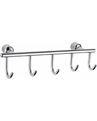 Вешалка с 5 крючками для ванной WONZON & WOGHAND, Хром (WW-9382-5)