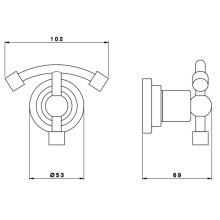 Крючок Nicolazzi Monte Croce 1481CR27